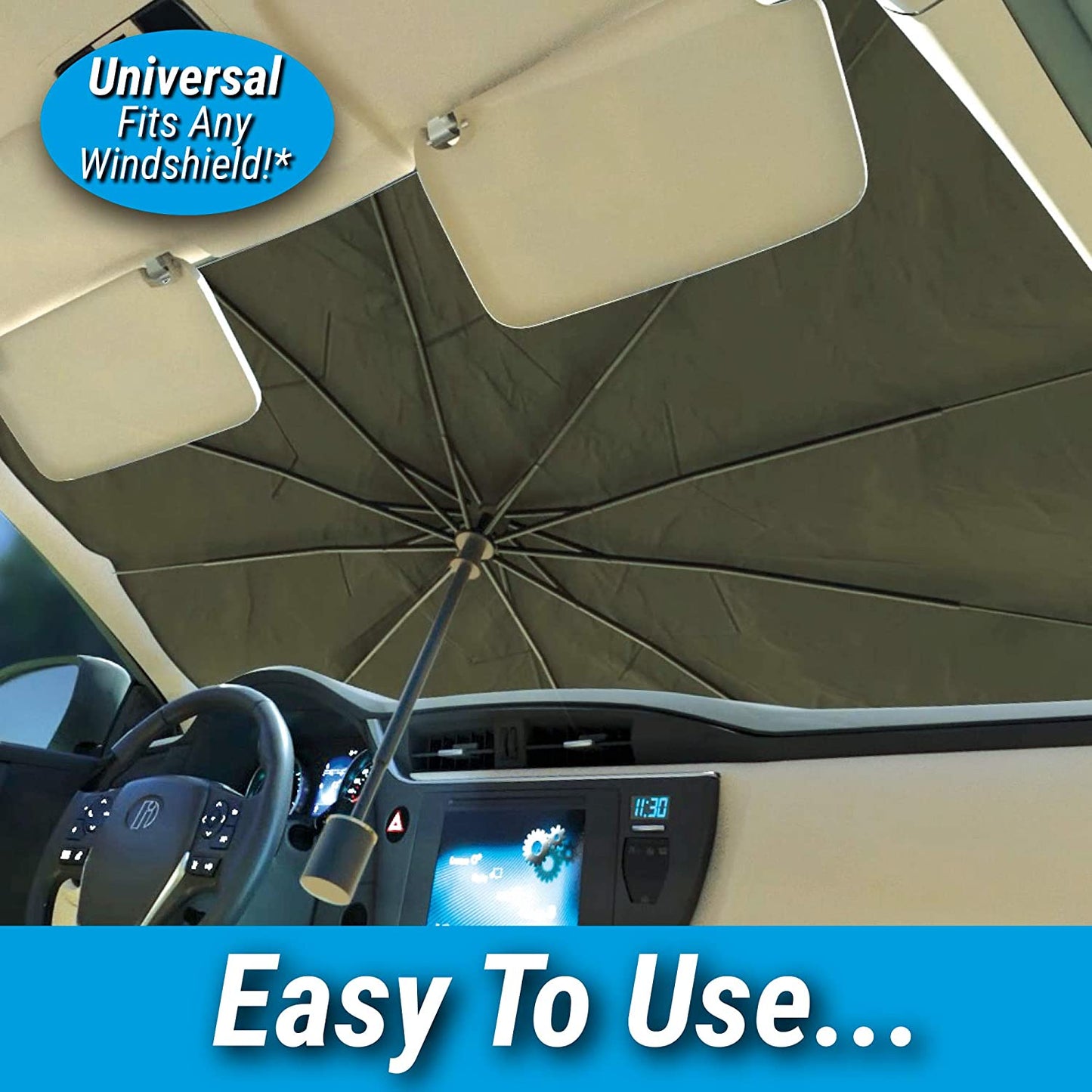 Car Windshield Sun Shade – Foldable UV Blocker