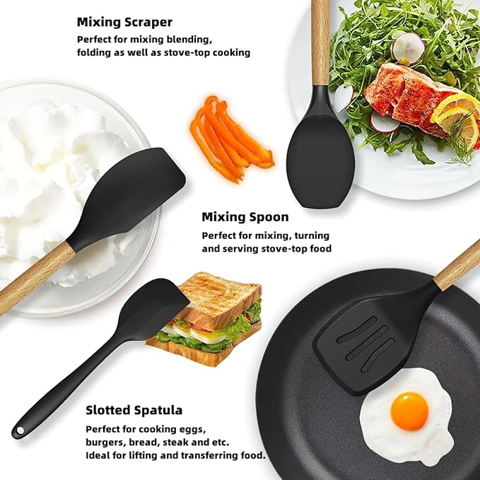 12-Piece Silicone Kitchen Utensil Set