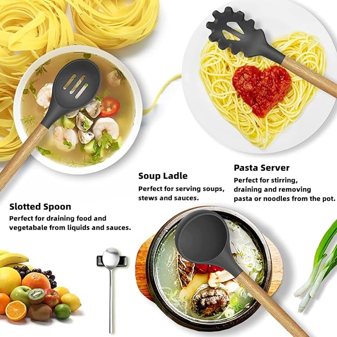 12-Piece Silicone Kitchen Utensil Set