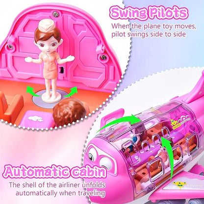 Rotating Electric Airplane Toy – 360° Light & Sound Plane