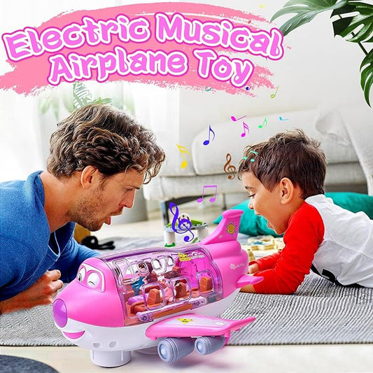 Rotating Electric Airplane Toy – 360° Light & Sound Plane