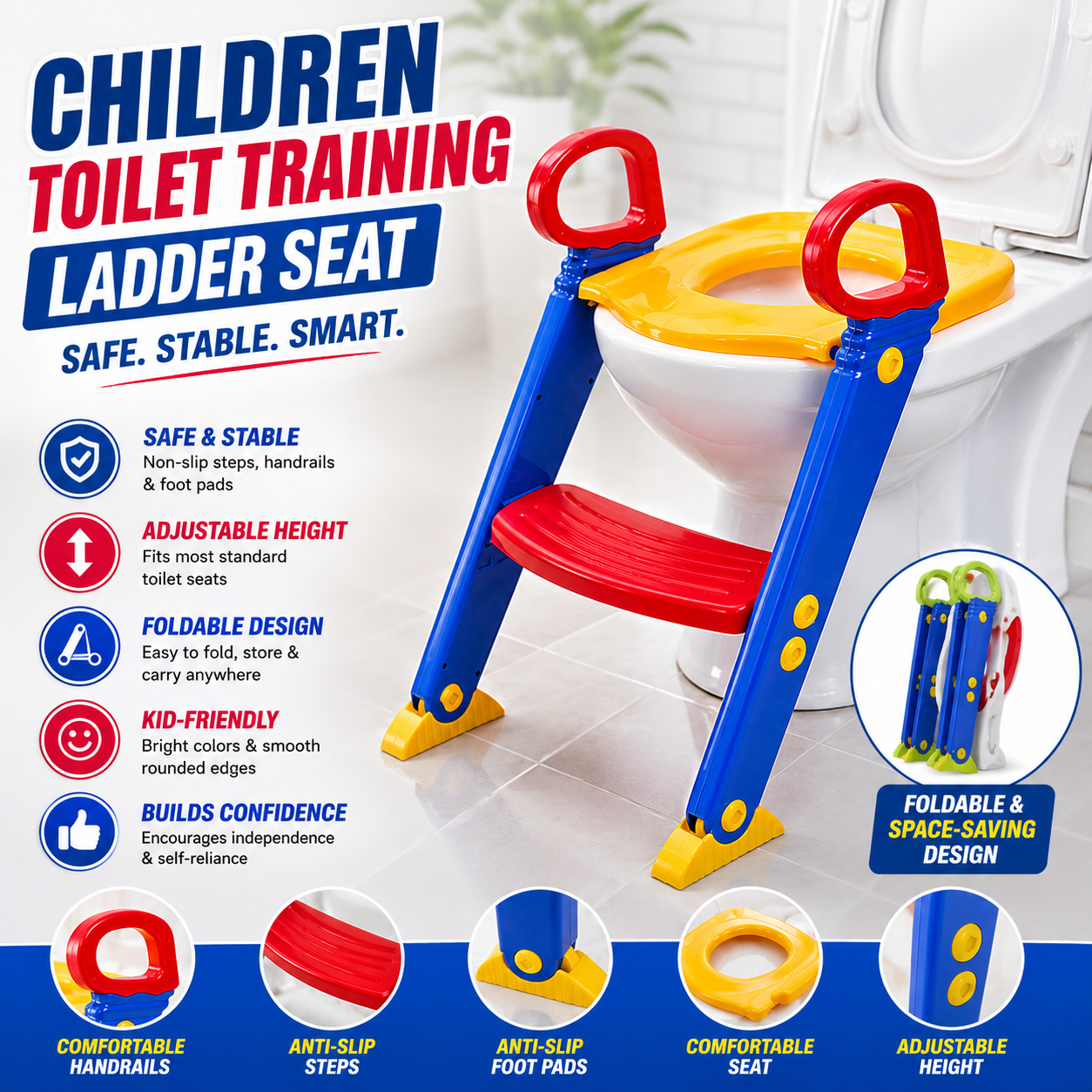 Children Toilet Training Ladder Seat