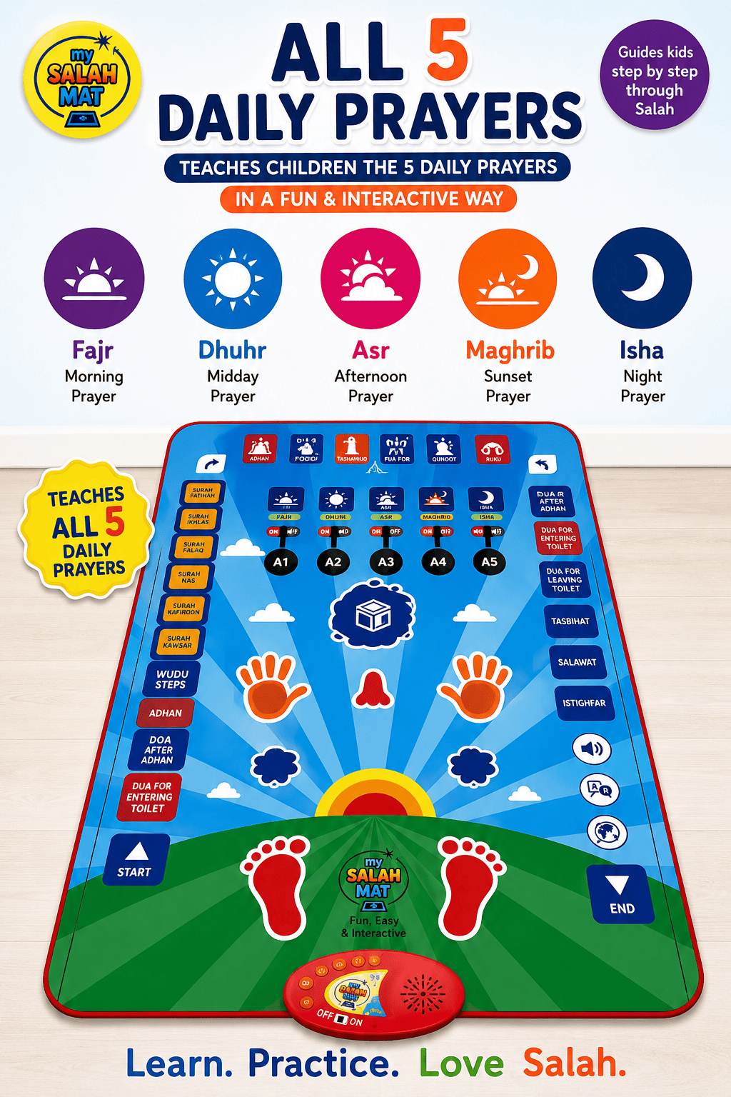 Islamic Learning Mat for Kids