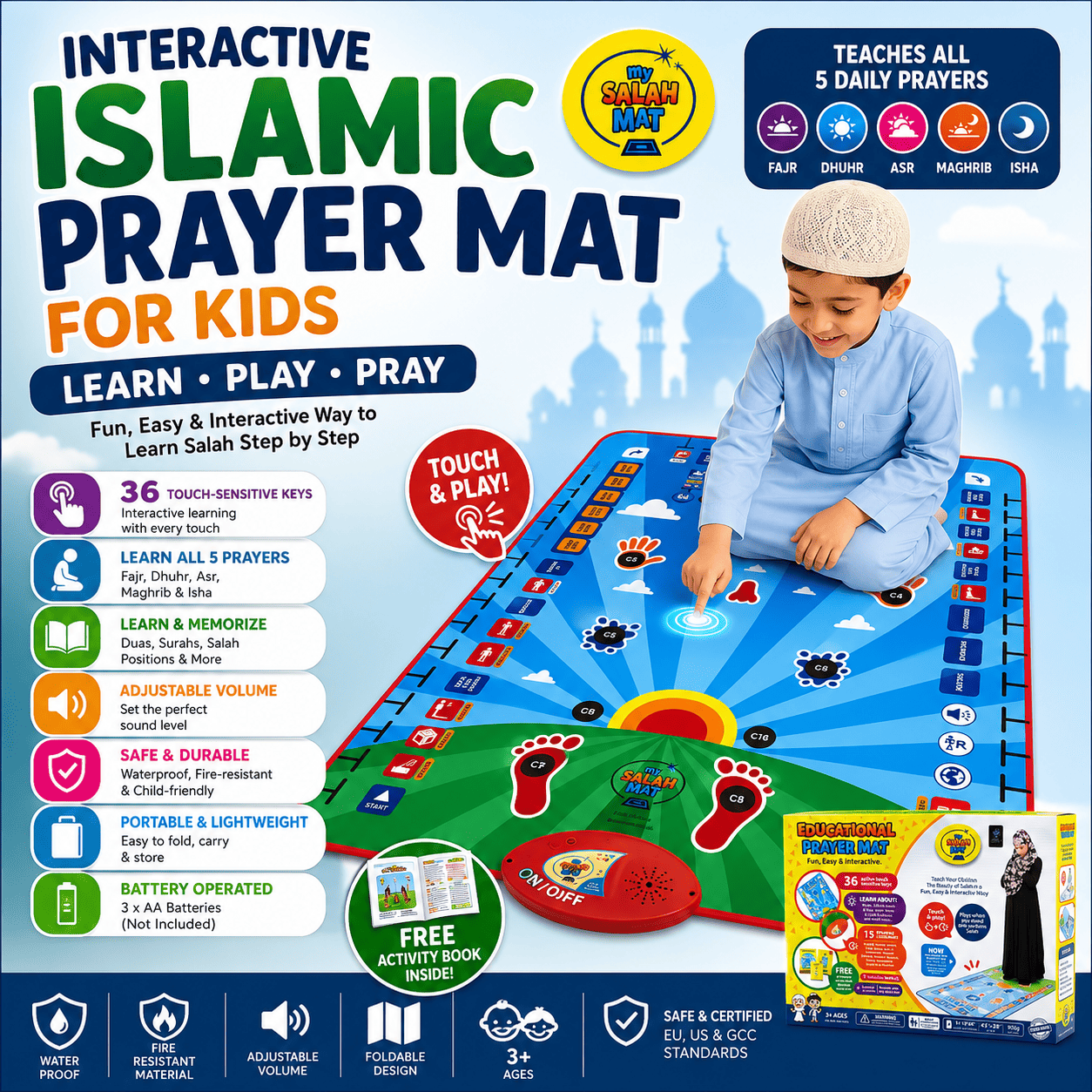 Islamic Learning Mat for Kids