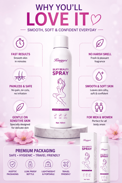 Silky Beauty Hair Removal Spray – Smooth & Painless Skin