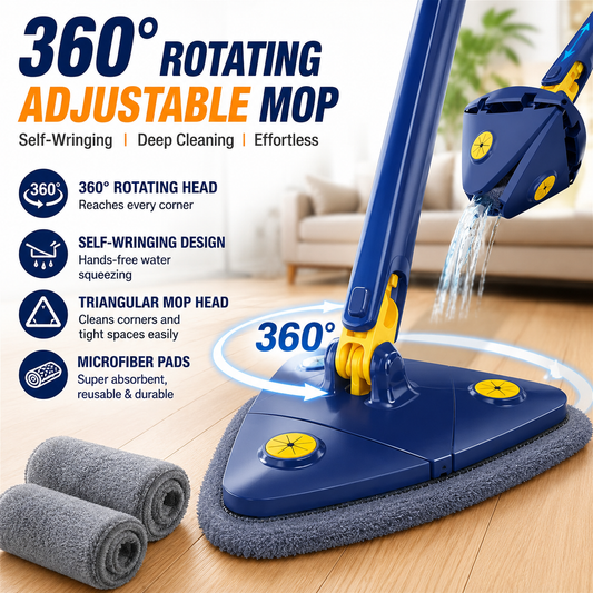 360° Rotating Self-Wringing Mop