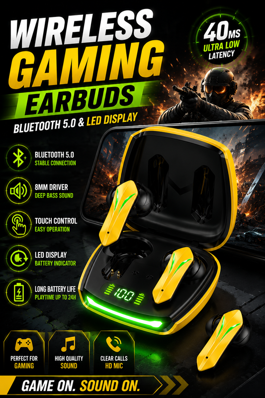 Wireless Gaming Earbuds – Bluetooth 5.0